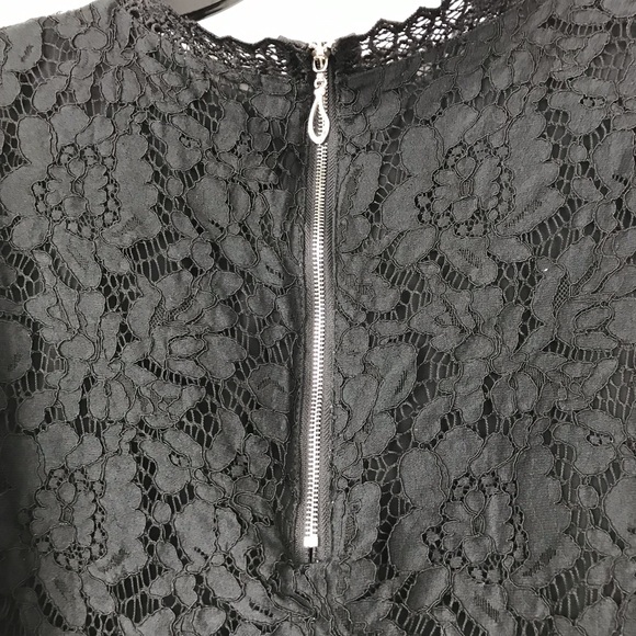 MOLLY BRACKEN High Neck Black Lace Top Sz M - Picture 8 of 12